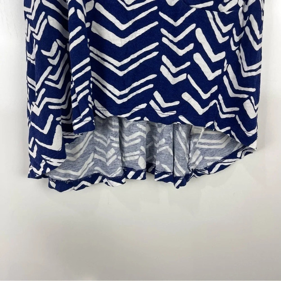 Thakoon Blue Abstract Print Front Pocket Sleeveless Racerback Tank Top Size XS - Picture 6 of 6